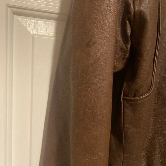 Wilsons The Leather Expert Thinsulate 3M Brown Leather Biker Jacket Men’s  XL - Picture 10 of 12